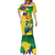 Brazil Independence Day Mermaid Dress Sete de Setembro and Golden Lion Tamarin - Wonder Print Shop