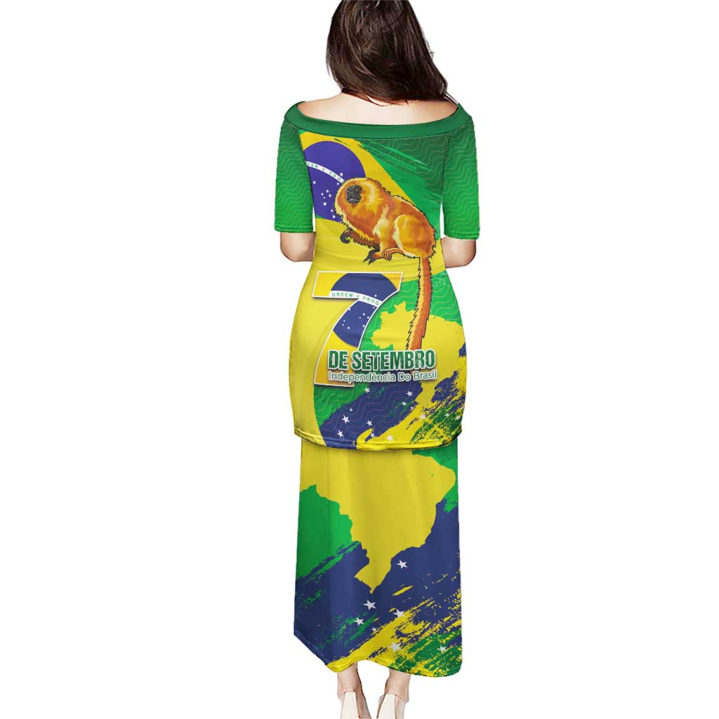 Brazil Independence Day Puletasi Sete de Setembro and Golden Lion Tamarin - Wonder Print Shop