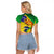 Brazil Independence Day Raglan Cropped T Shirt Sete de Setembro and Golden Lion Tamarin - Wonder Print Shop