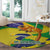 Brazil Independence Day Round Carpet Sete de Setembro and Golden Lion Tamarin