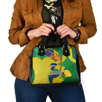 Brazil Independence Day Shoulder Handbag Sete de Setembro and Golden Lion Tamarin