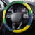 Brazil Independence Day Steering Wheel Cover Sete de Setembro and Golden Lion Tamarin - Wonder Print Shop
