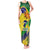 Brazil Independence Day Tank Maxi Dress Sete de Setembro and Golden Lion Tamarin - Wonder Print Shop