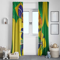 Brazil Independence Day Window Curtain Sete de Setembro and Golden Lion Tamarin - Wonder Print Shop