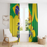 Brazil Independence Day Window Curtain Sete de Setembro and Golden Lion Tamarin - Wonder Print Shop