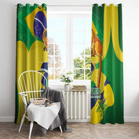 Brazil Independence Day Window Curtain Sete de Setembro and Golden Lion Tamarin - Wonder Print Shop