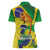 Brazil Independence Day Women Polo Shirt Sete de Setembro and Golden Lion Tamarin - Wonder Print Shop