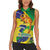 Brazil Independence Day Women Sleeveless Polo Shirt Sete de Setembro and Golden Lion Tamarin - Wonder Print Shop