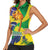 Brazil Independence Day Women Sleeveless Polo Shirt Sete de Setembro and Golden Lion Tamarin - Wonder Print Shop