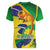 Brazil Independence Day Women V-Neck T-Shirt Sete de Setembro and Golden Lion Tamarin - Wonder Print Shop