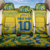 Custom Brazil Football Champion 2024 Back Car Seat Cover - Wonder Print Shop