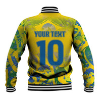 Custom Brazil Football Champion 2024 Baseball Jacket - Wonder Print Shop