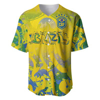 Custom Brazil Football Champion 2024 Baseball Jersey - Wonder Print Shop