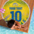 Custom Brazil Football Champion 2024 Beach Blanket - Wonder Print Shop