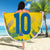 Custom Brazil Football Champion 2024 Beach Blanket - Wonder Print Shop