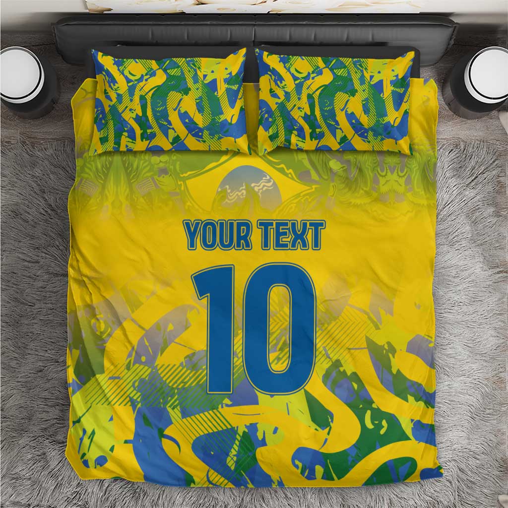 Custom Brazil Football Champion 2024 Bedding Set - Wonder Print Shop