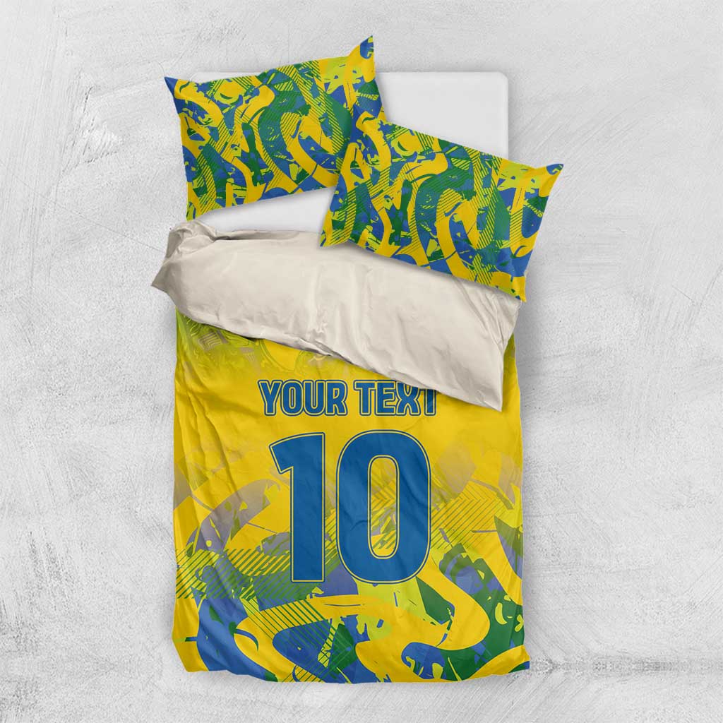 Custom Brazil Football Champion 2024 Bedding Set - Wonder Print Shop