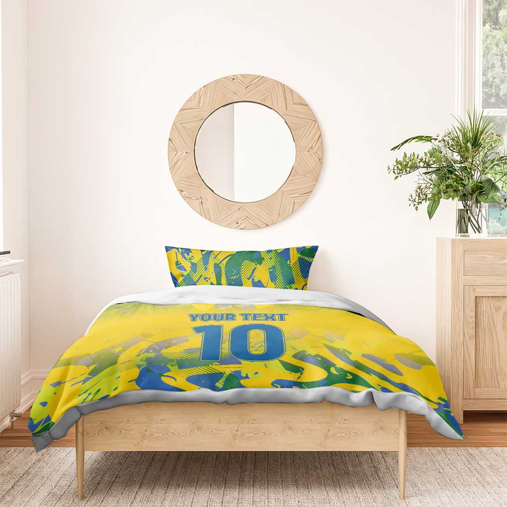 Custom Brazil Football Champion 2024 Bedding Set - Wonder Print Shop