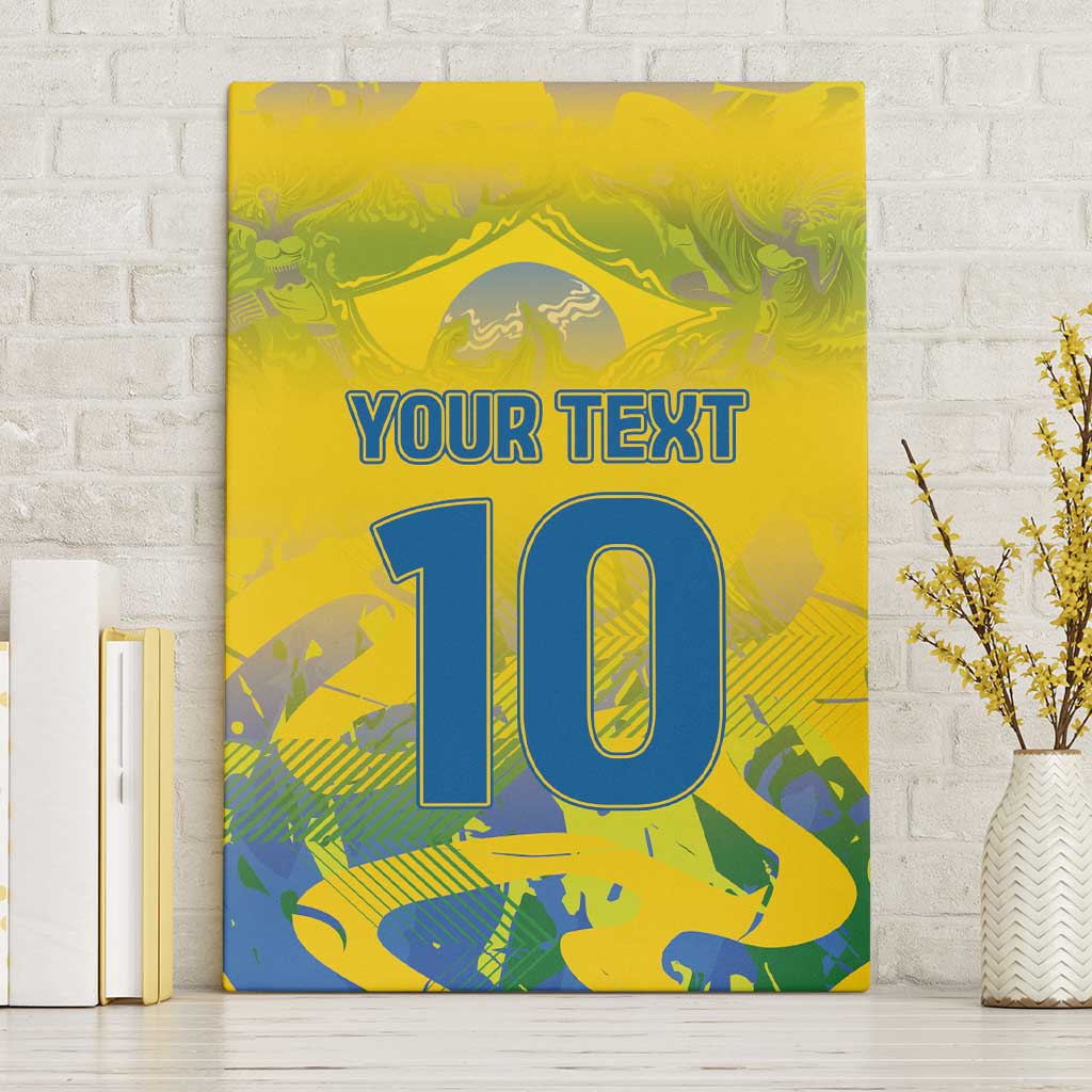 Custom Brazil Football Champion 2024 Canvas Wall Art - Wonder Print Shop