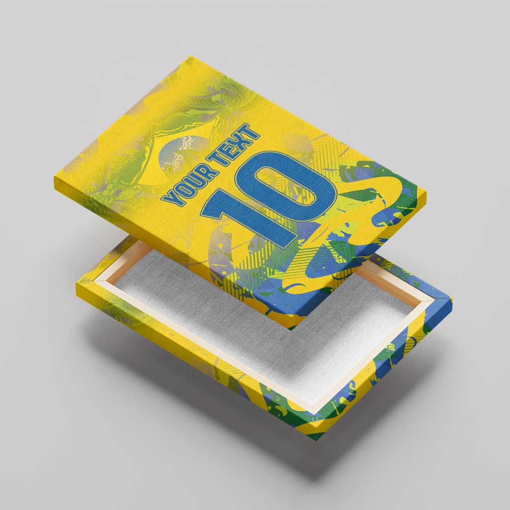 Custom Brazil Football Champion 2024 Canvas Wall Art - Wonder Print Shop