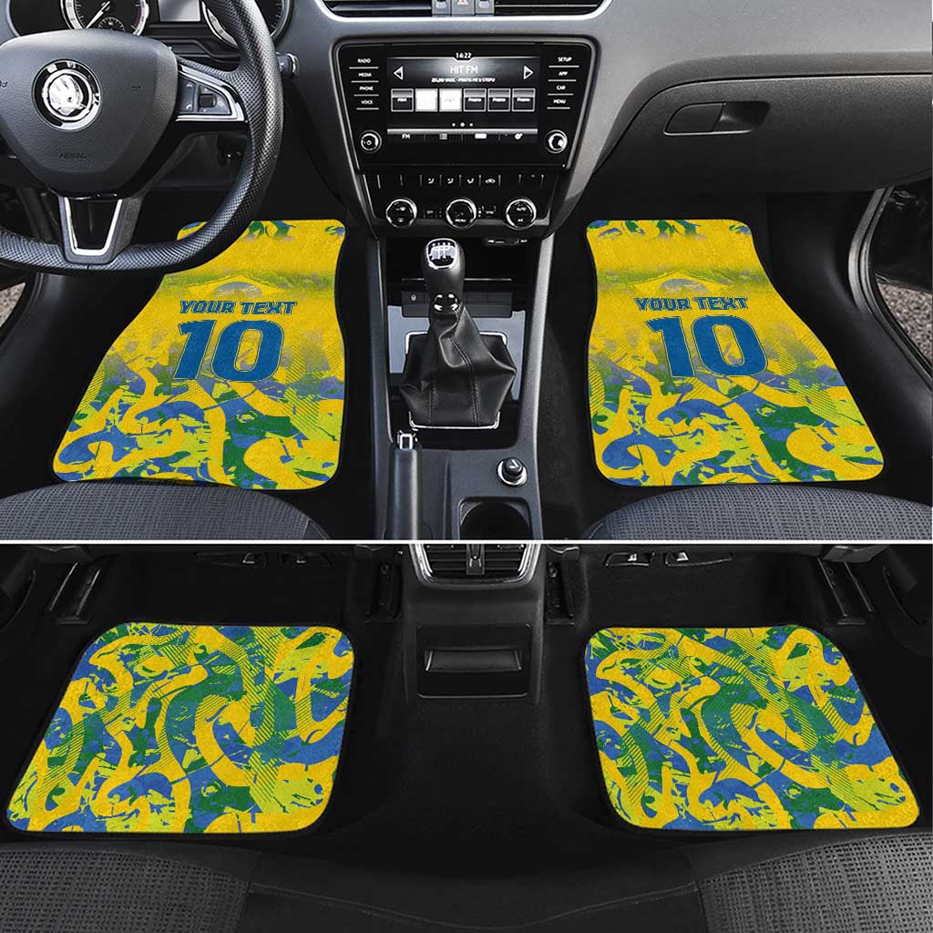 Custom Brazil Football Champion 2024 Car Mats - Wonder Print Shop