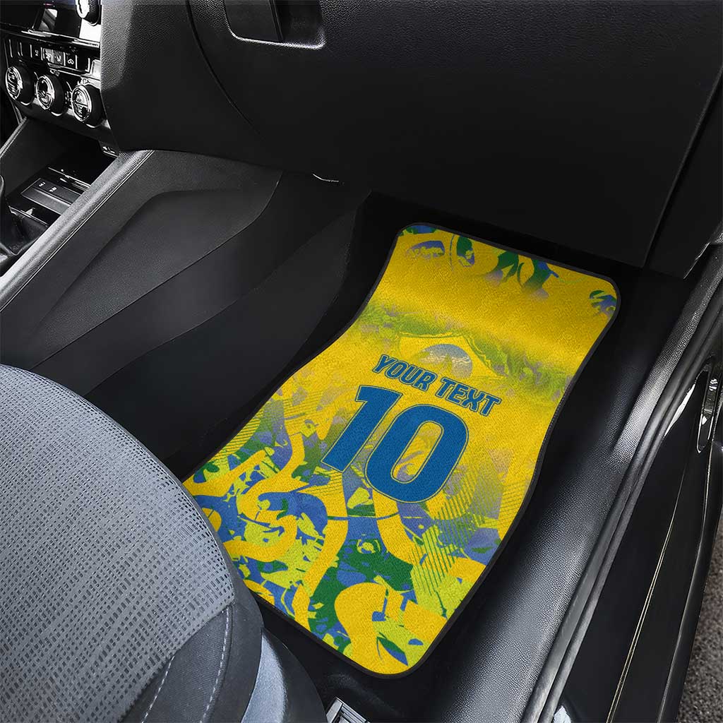 Custom Brazil Football Champion 2024 Car Mats - Wonder Print Shop