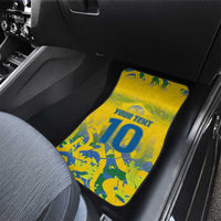 Custom Brazil Football Champion 2024 Car Mats - Wonder Print Shop