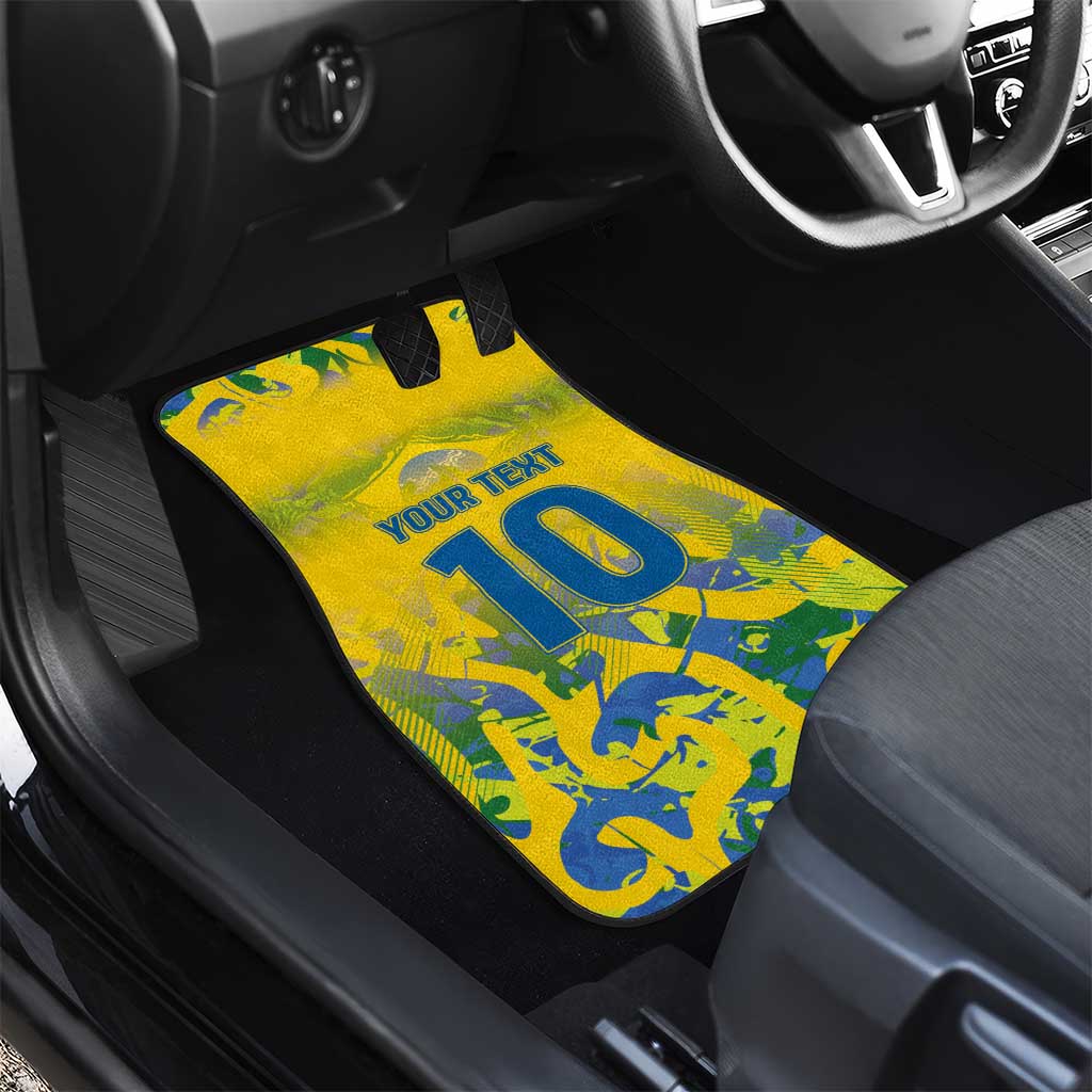 Custom Brazil Football Champion 2024 Car Mats - Wonder Print Shop
