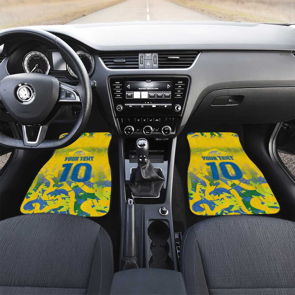 Custom Brazil Football Champion 2024 Car Mats - Wonder Print Shop