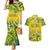 Custom Brazil Football Champion 2024 Couples Matching Mermaid Dress and Hawaiian Shirt - Wonder Print Shop