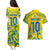 Custom Brazil Football Champion 2024 Couples Matching Puletasi and Hawaiian Shirt - Wonder Print Shop