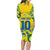 Custom Brazil Football Champion 2024 Family Matching Long Sleeve Bodycon Dress and Hawaiian Shirt - Wonder Print Shop