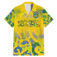 Custom Brazil Football Champion 2024 Family Matching Mermaid Dress and Hawaiian Shirt - Wonder Print Shop
