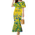 Custom Brazil Football Champion 2024 Family Matching Mermaid Dress and Hawaiian Shirt - Wonder Print Shop