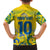 Custom Brazil Football Champion 2024 Family Matching Puletasi and Hawaiian Shirt - Wonder Print Shop