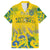 Custom Brazil Football Champion 2024 Family Matching Puletasi and Hawaiian Shirt - Wonder Print Shop
