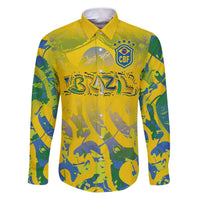 Custom Brazil Football Champion 2024 Family Matching Puletasi and Hawaiian Shirt - Wonder Print Shop