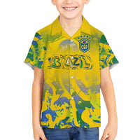 Custom Brazil Football Champion 2024 Family Matching Puletasi and Hawaiian Shirt - Wonder Print Shop