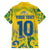 Custom Brazil Football Champion 2024 Family Matching Short Sleeve Bodycon Dress and Hawaiian Shirt - Wonder Print Shop