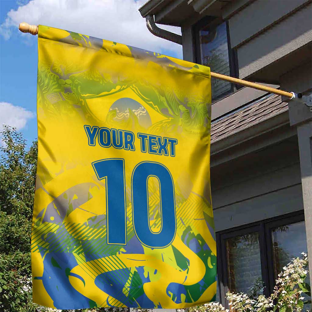 Custom Brazil Football Champion 2024 Garden Flag - Wonder Print Shop