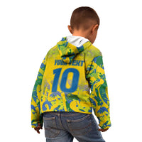 Custom Brazil Football Champion 2024 Kid Hoodie - Wonder Print Shop