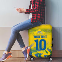 Custom Brazil Football Champion 2024 Luggage Cover - Wonder Print Shop