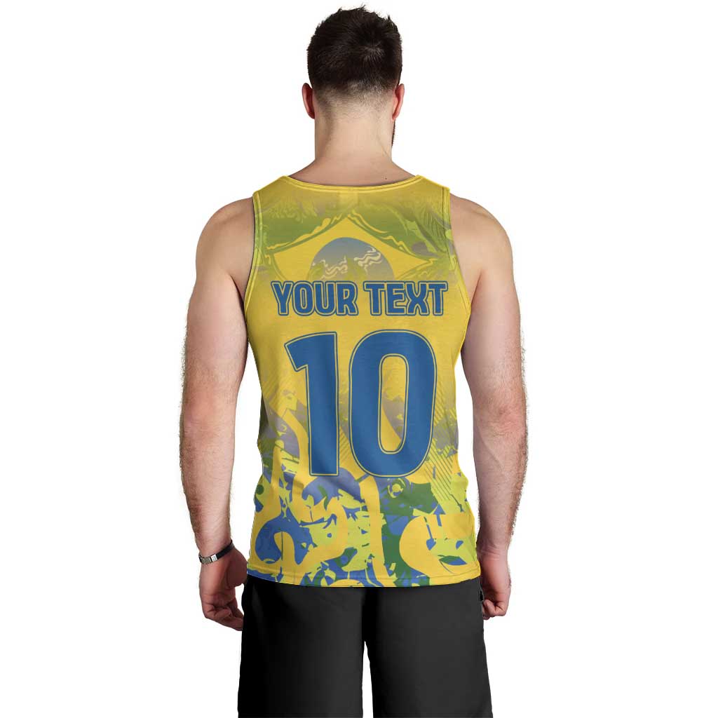 Custom Brazil Football Champion 2024 Men Tank Top - Wonder Print Shop