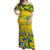 Custom Brazil Football Champion 2024 Off Shoulder Maxi Dress - Wonder Print Shop