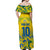 Custom Brazil Football Champion 2024 Off Shoulder Maxi Dress - Wonder Print Shop
