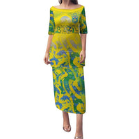 Custom Brazil Football Champion 2024 Puletasi - Wonder Print Shop