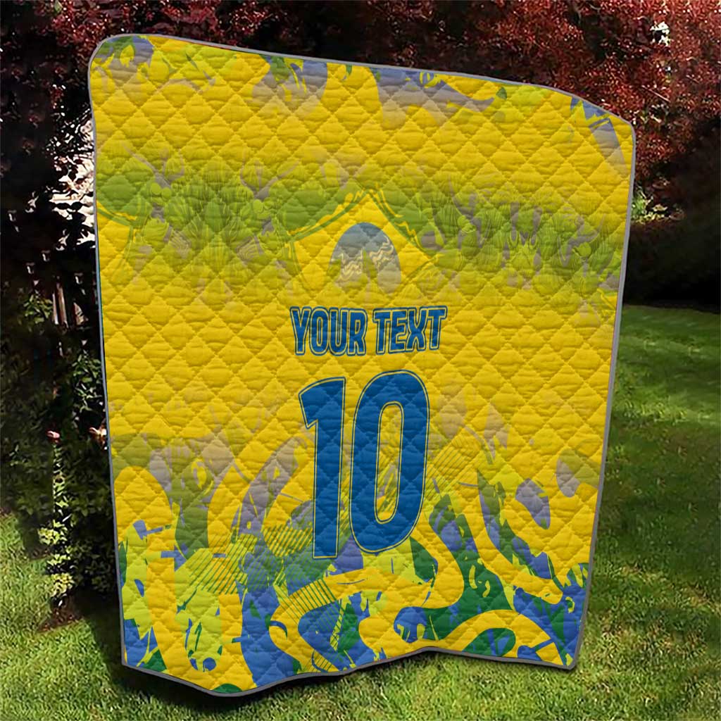 Custom Brazil Football Champion 2024 Quilt - Wonder Print Shop