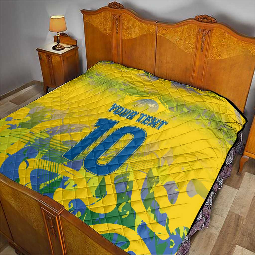 Custom Brazil Football Champion 2024 Quilt - Wonder Print Shop