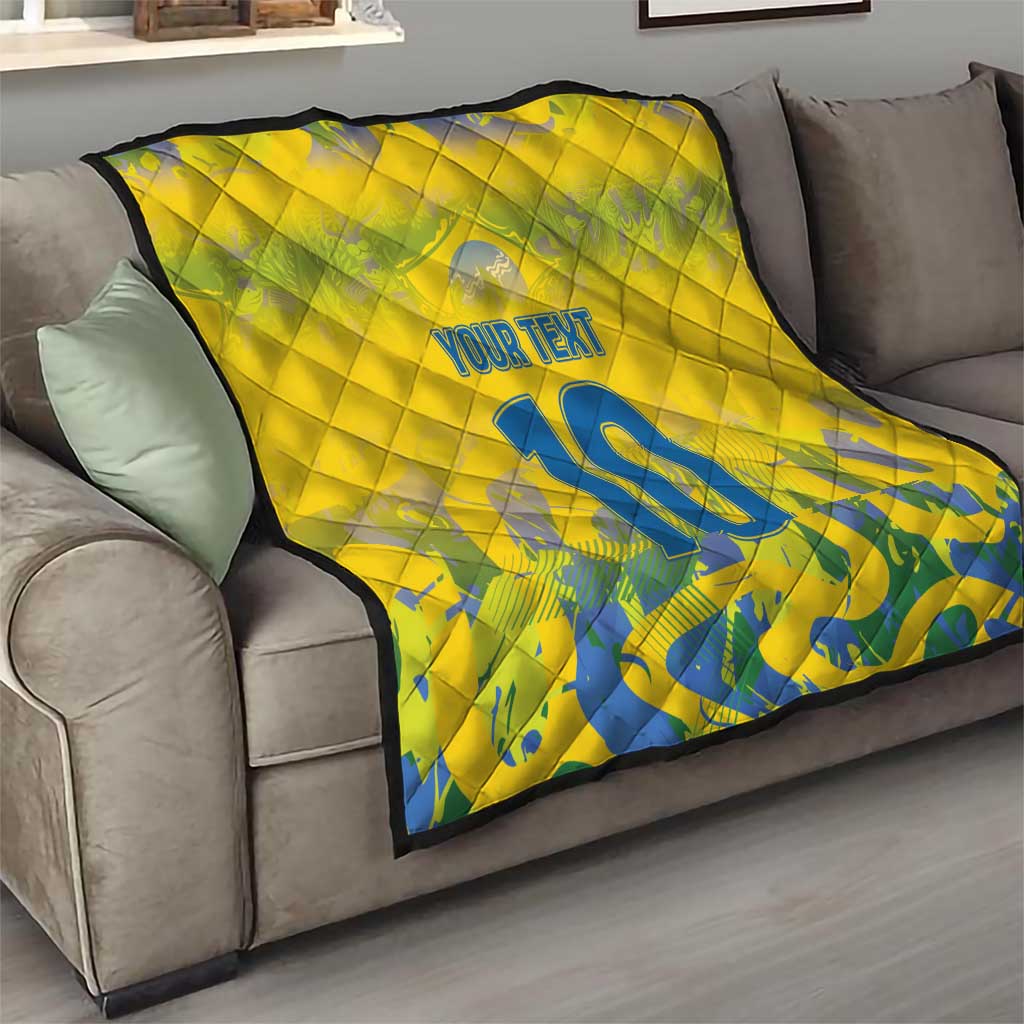 Custom Brazil Football Champion 2024 Quilt - Wonder Print Shop