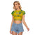 Custom Brazil Football Champion 2024 Raglan Cropped T Shirt - Wonder Print Shop